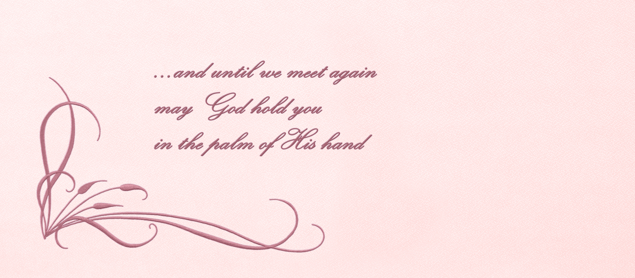 Corner Scroll (Until we meet again) Pink PROOF